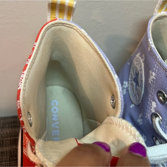 Converse Run Star Hike Floral Paisley Platform Sneakers - Picture 5 of 10